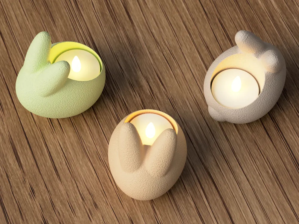 Kanin Fyrfadsstage