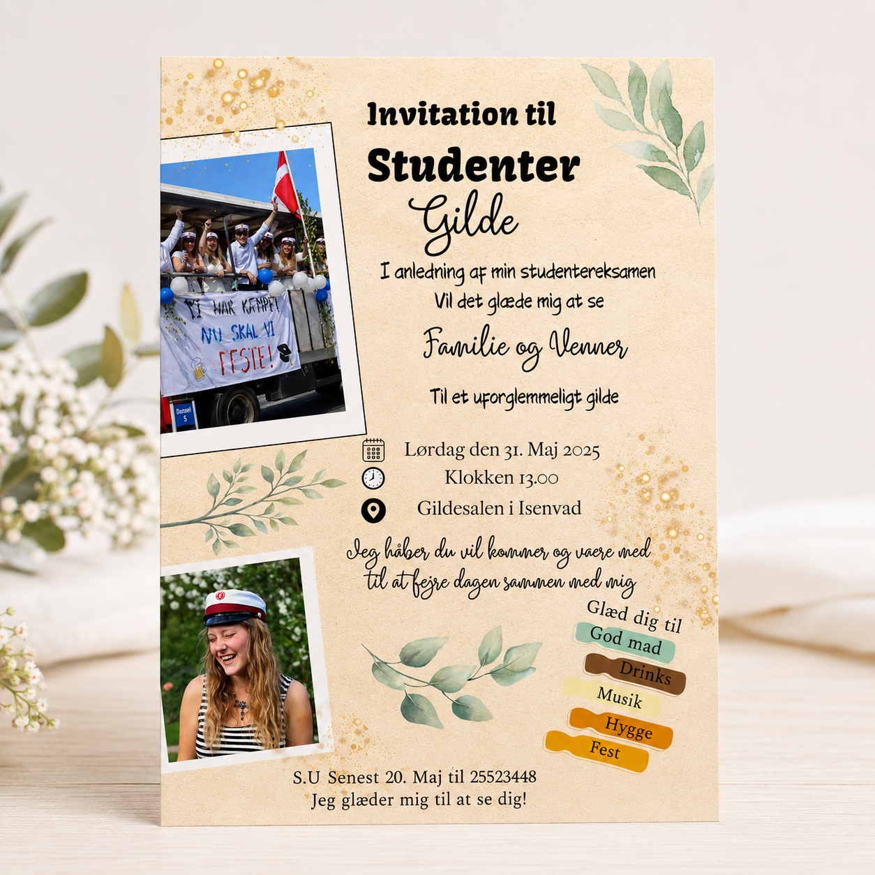 Studenterinvitation A5/A6