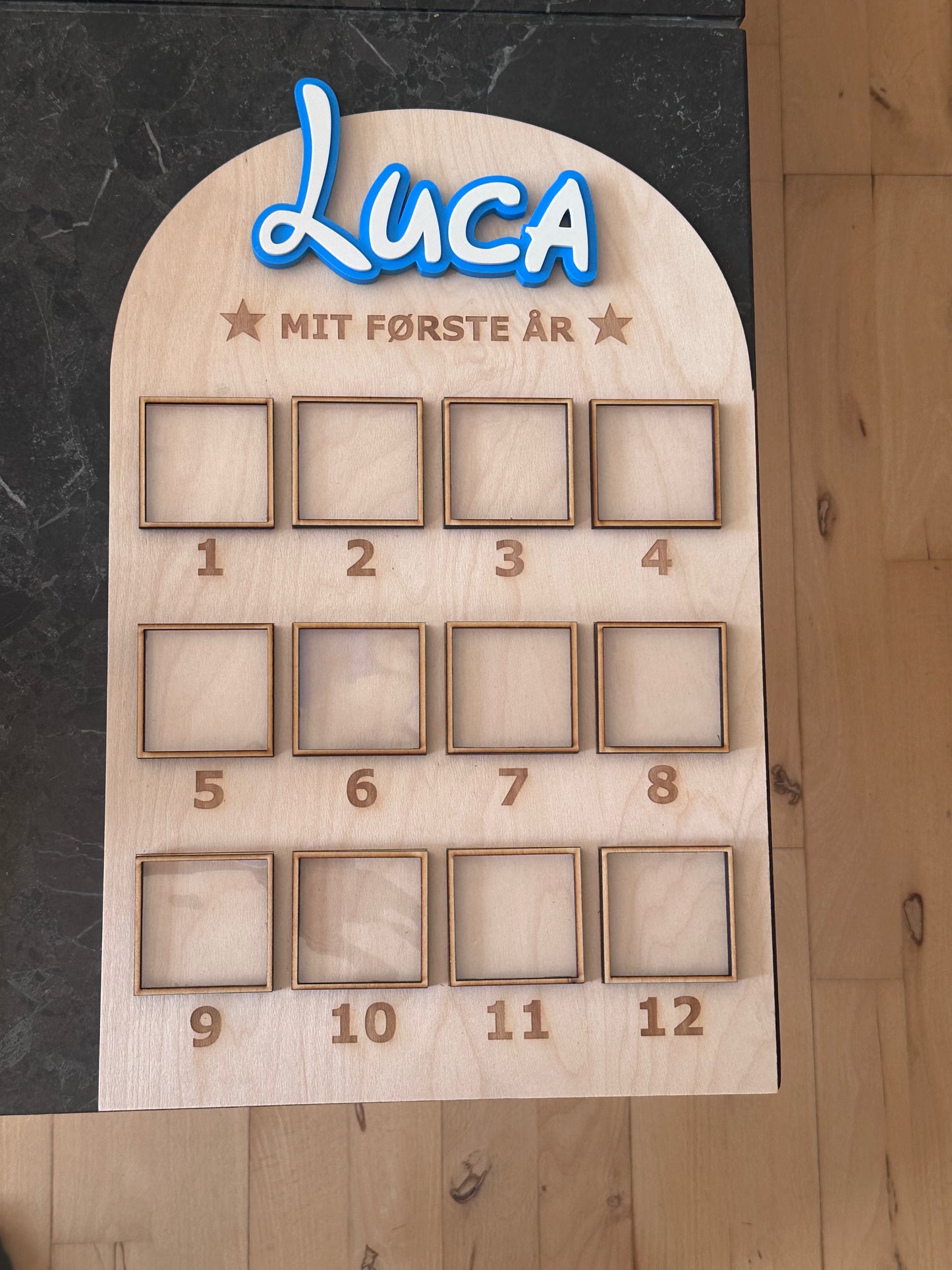 Mit første år fotoramme